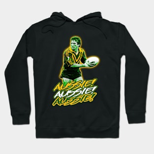 Retro Kangaroos - Steve Mortimer - AUSSIE! AUSSIE! AUSSIE! Hoodie